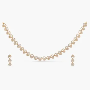 Stunning Delicate CZ Necklace Set