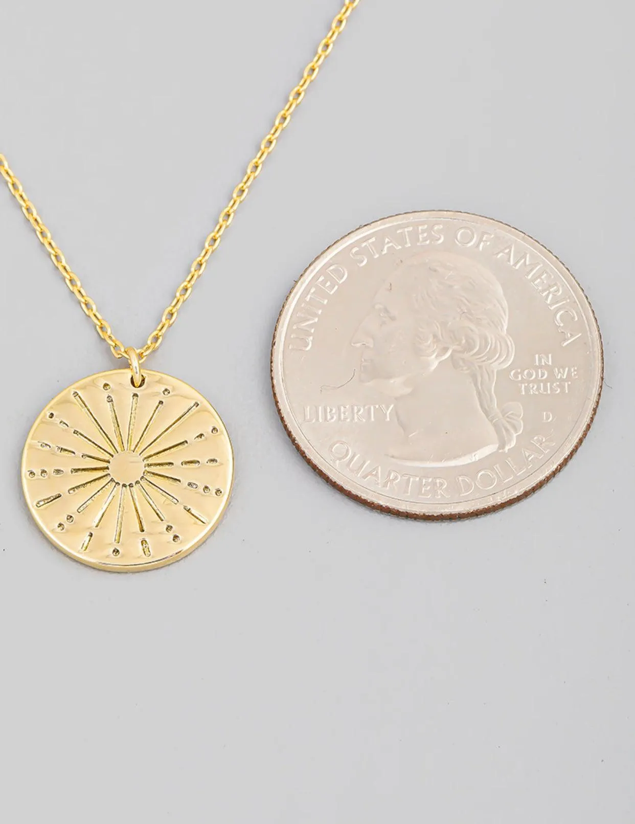 Sun Coin Necklace