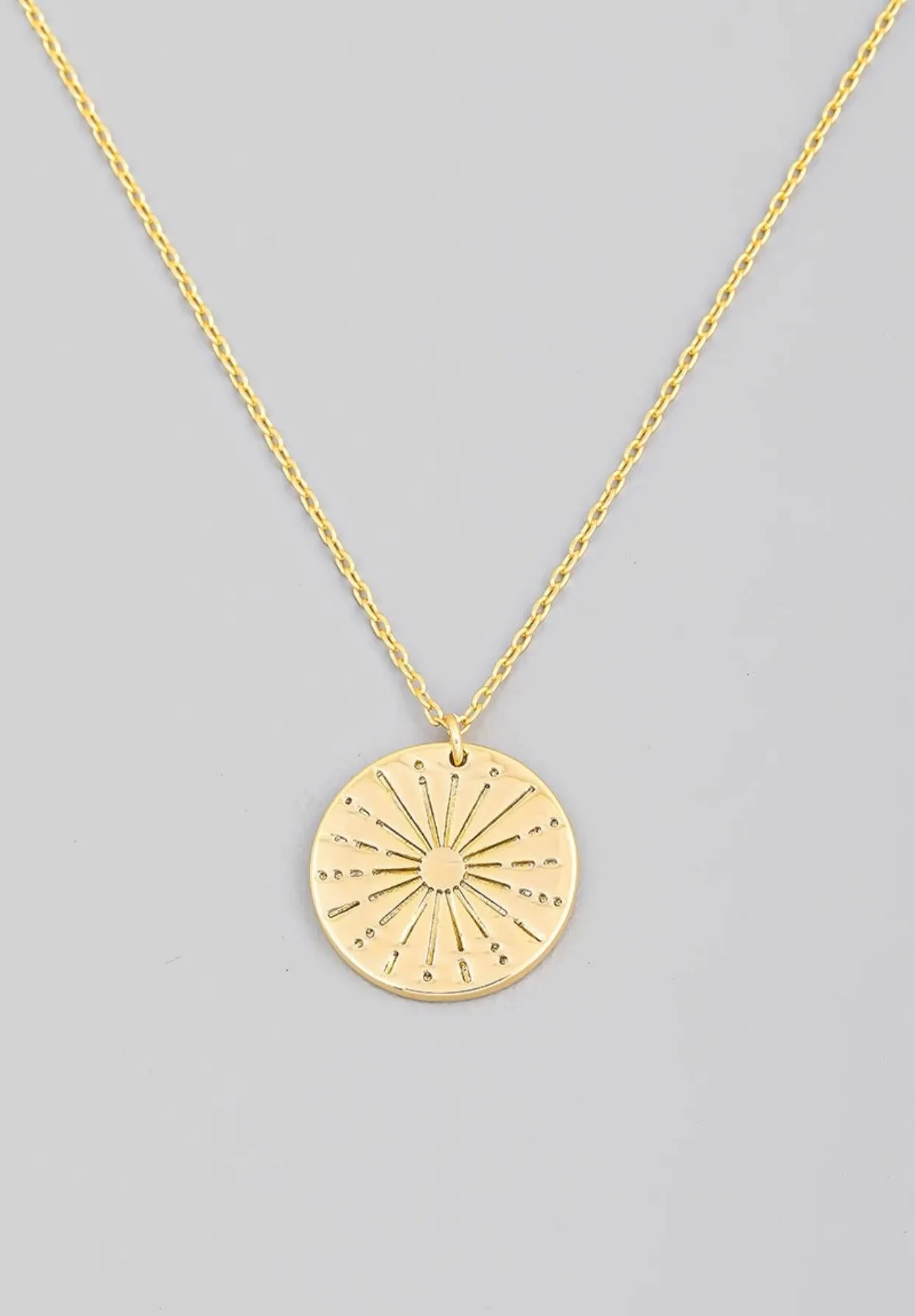 Sun Coin Necklace