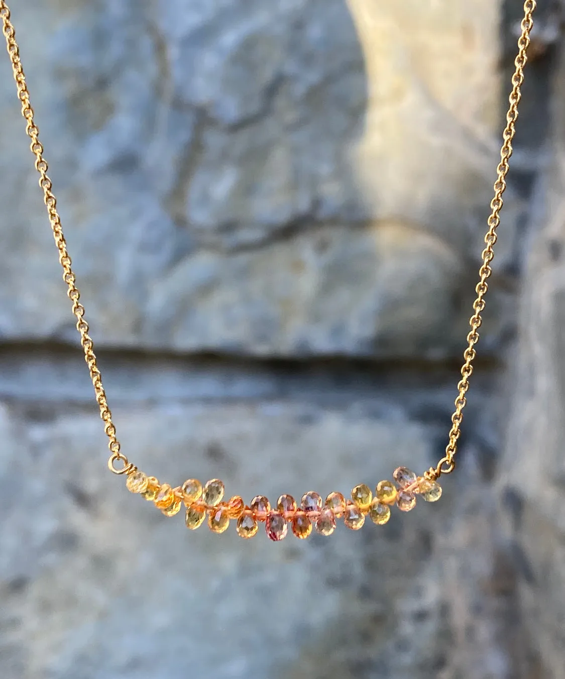 Sunrise Sapphire Necklace