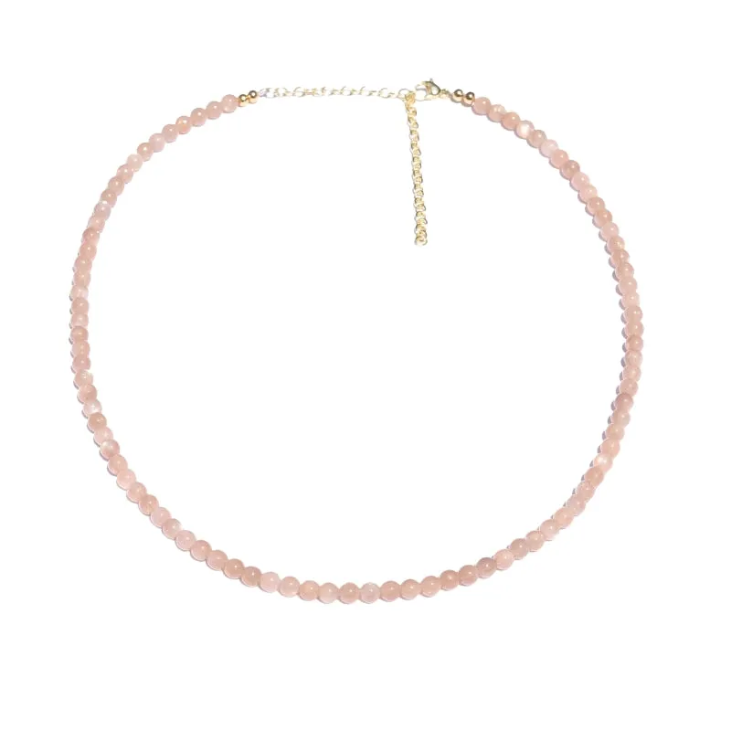Sunstone Beaded Necklace