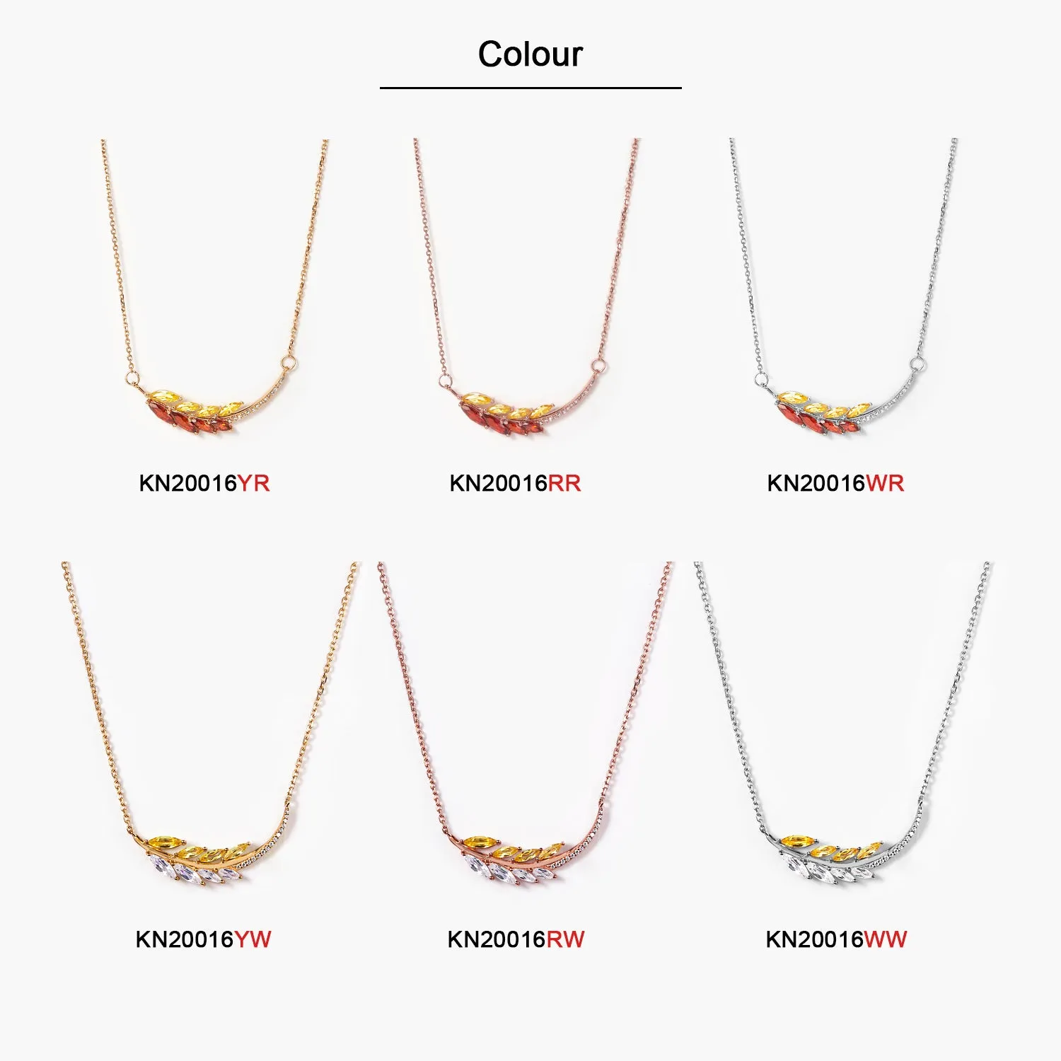 The Laurel Leaf Pendant Necklace with Diamonds And Crystal