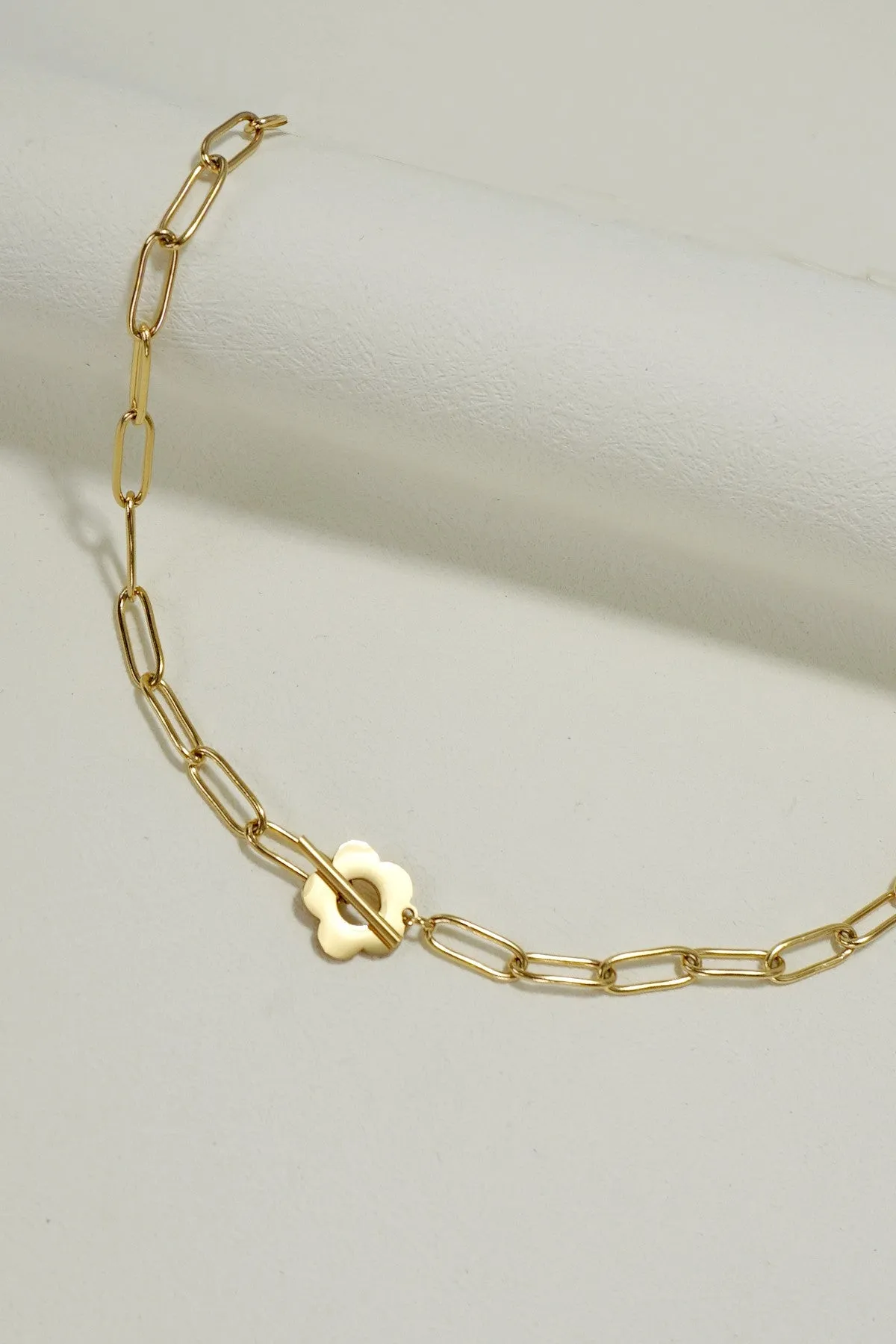 The Meghan Flower Toggle Necklace