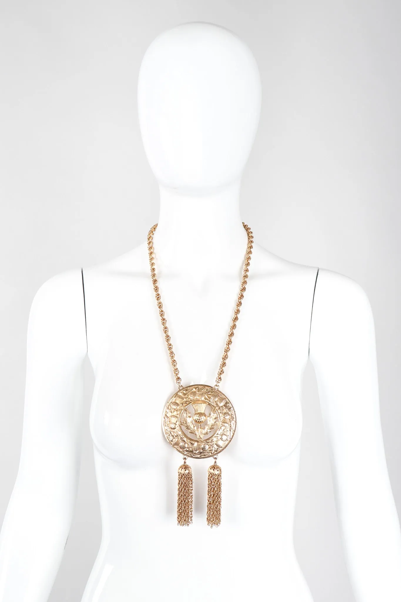 Thistle Medallion Necklace
