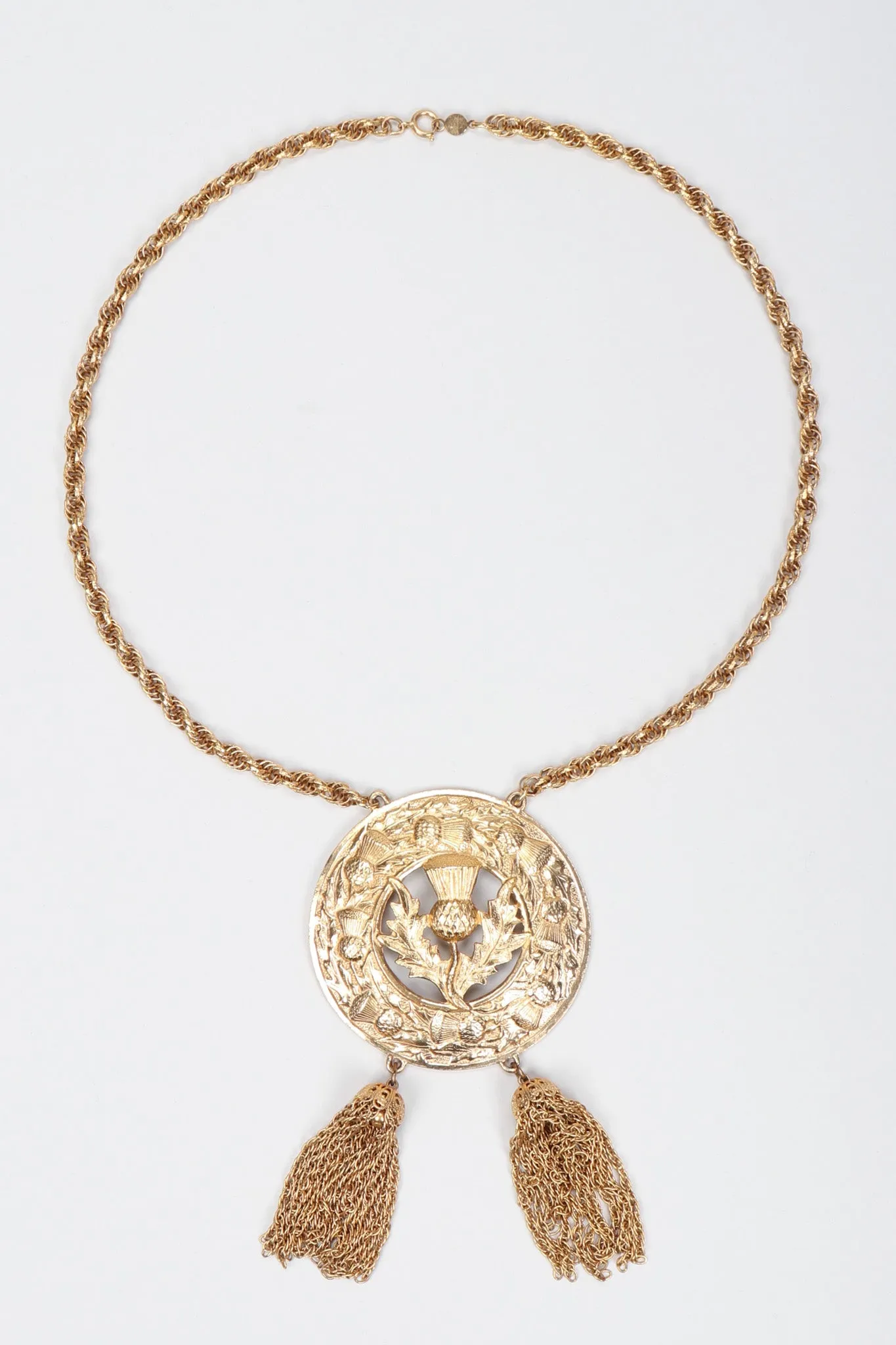 Thistle Medallion Necklace