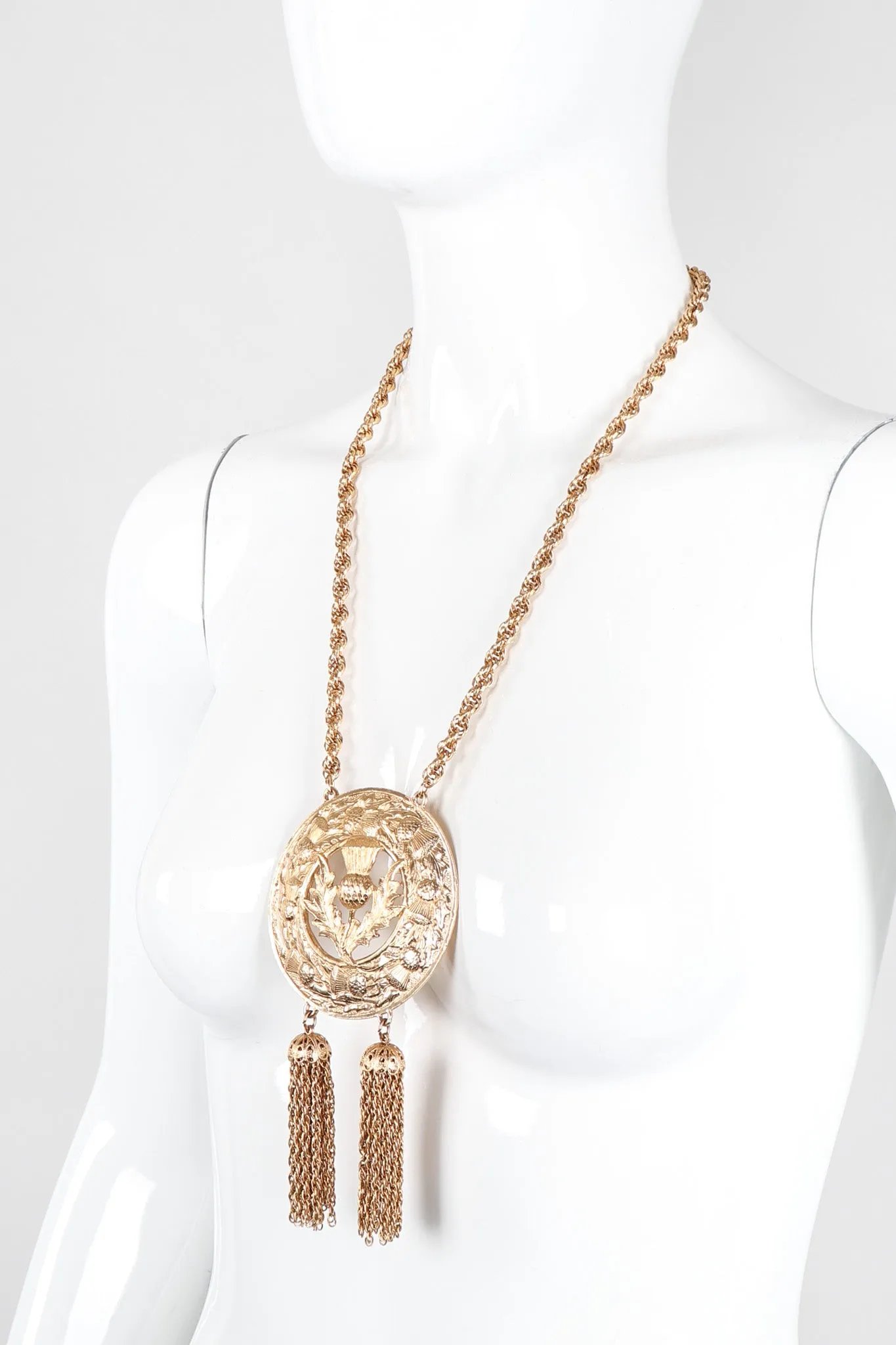 Thistle Medallion Necklace