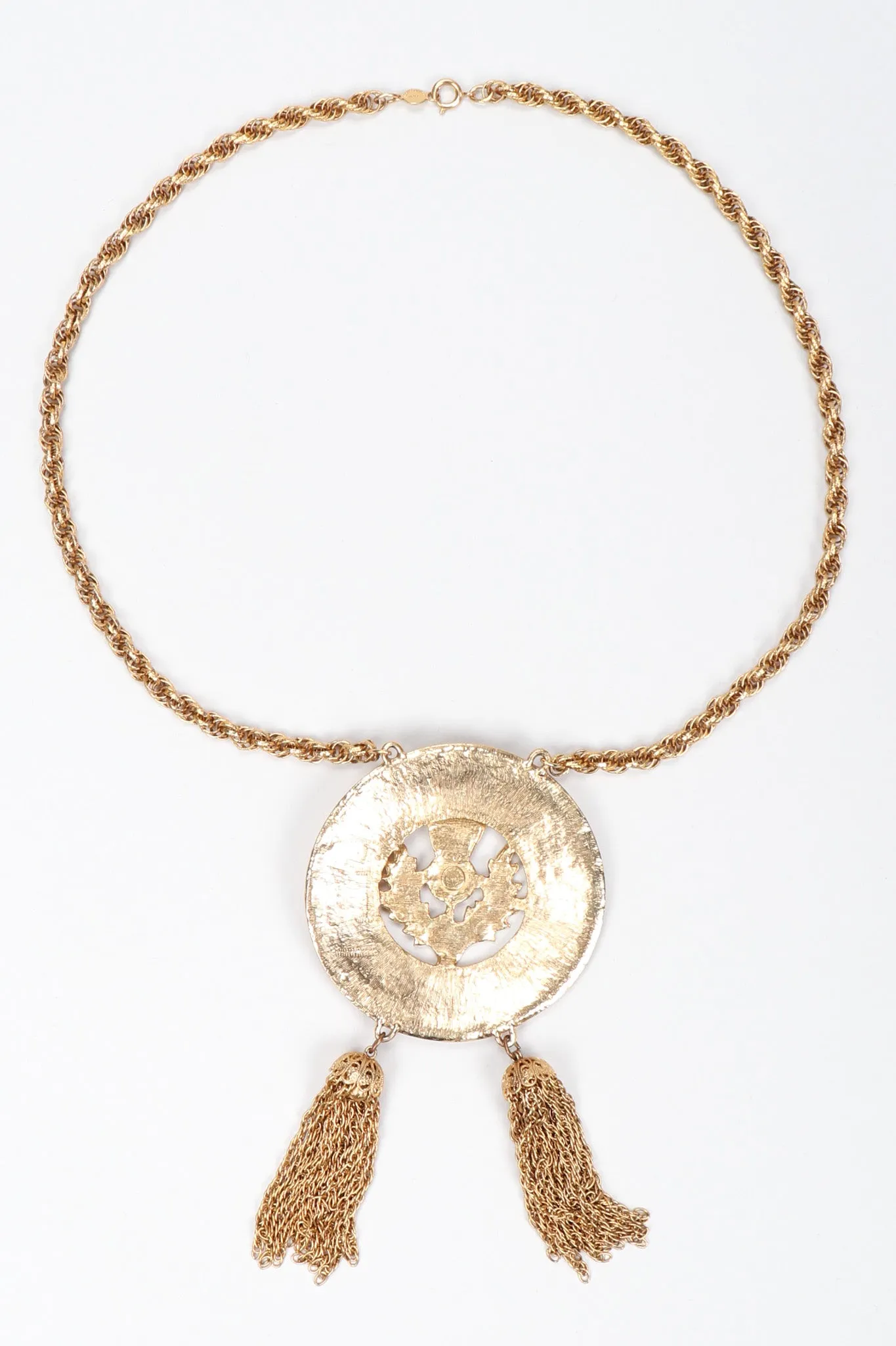 Thistle Medallion Necklace
