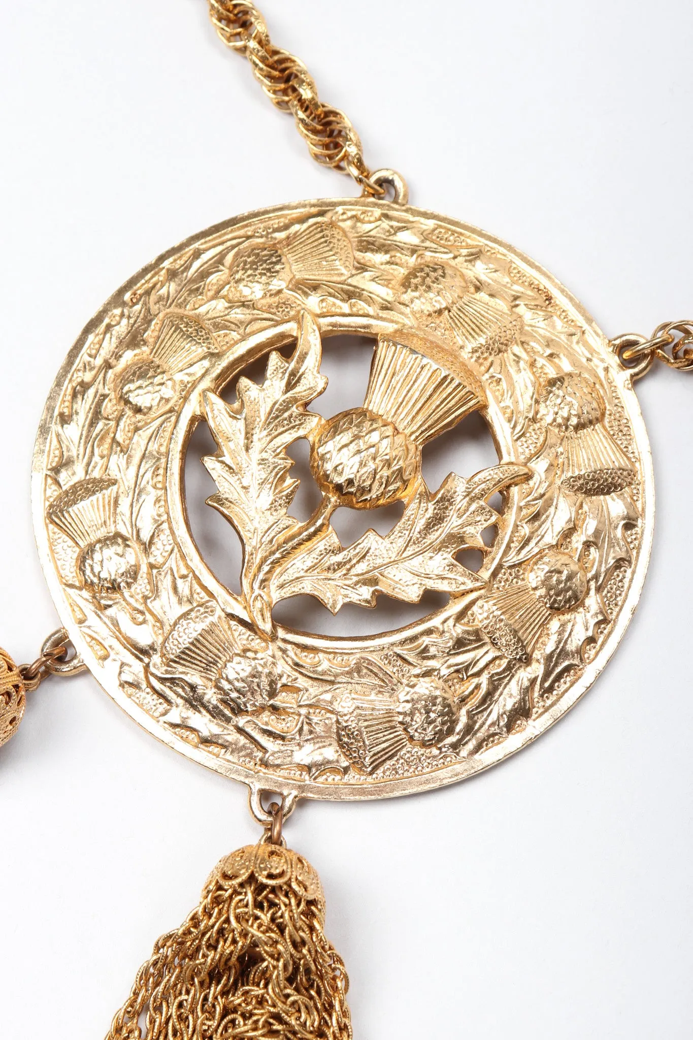 Thistle Medallion Necklace