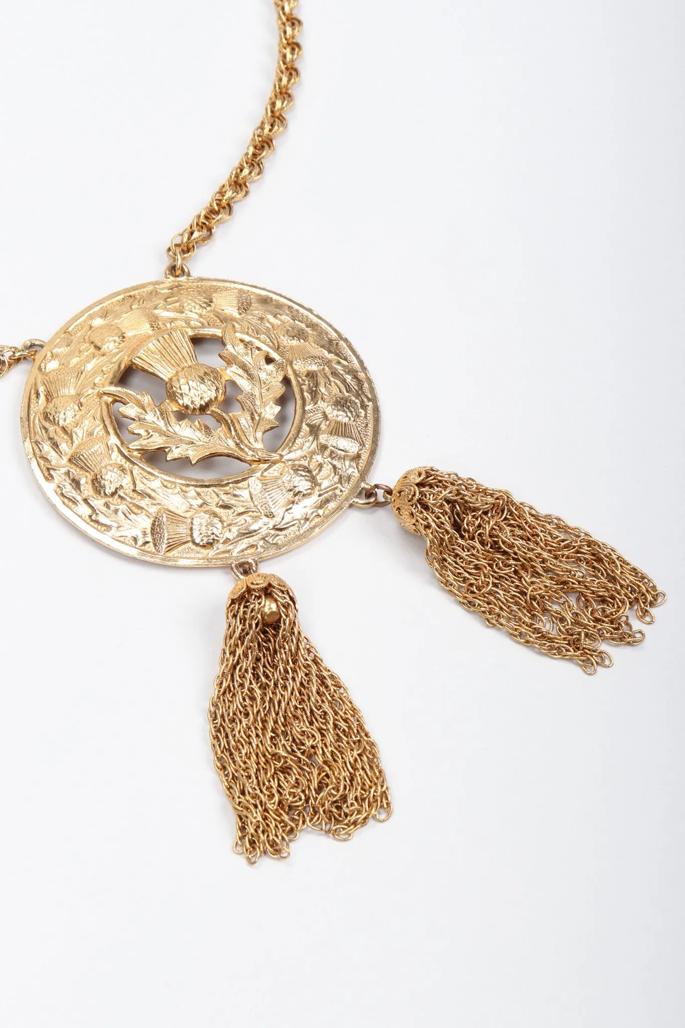 Thistle Medallion Necklace