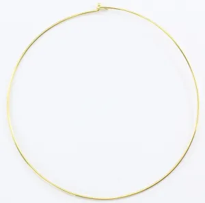 Tiffany & Co 18K Gold Simple Hook Collar Necklace