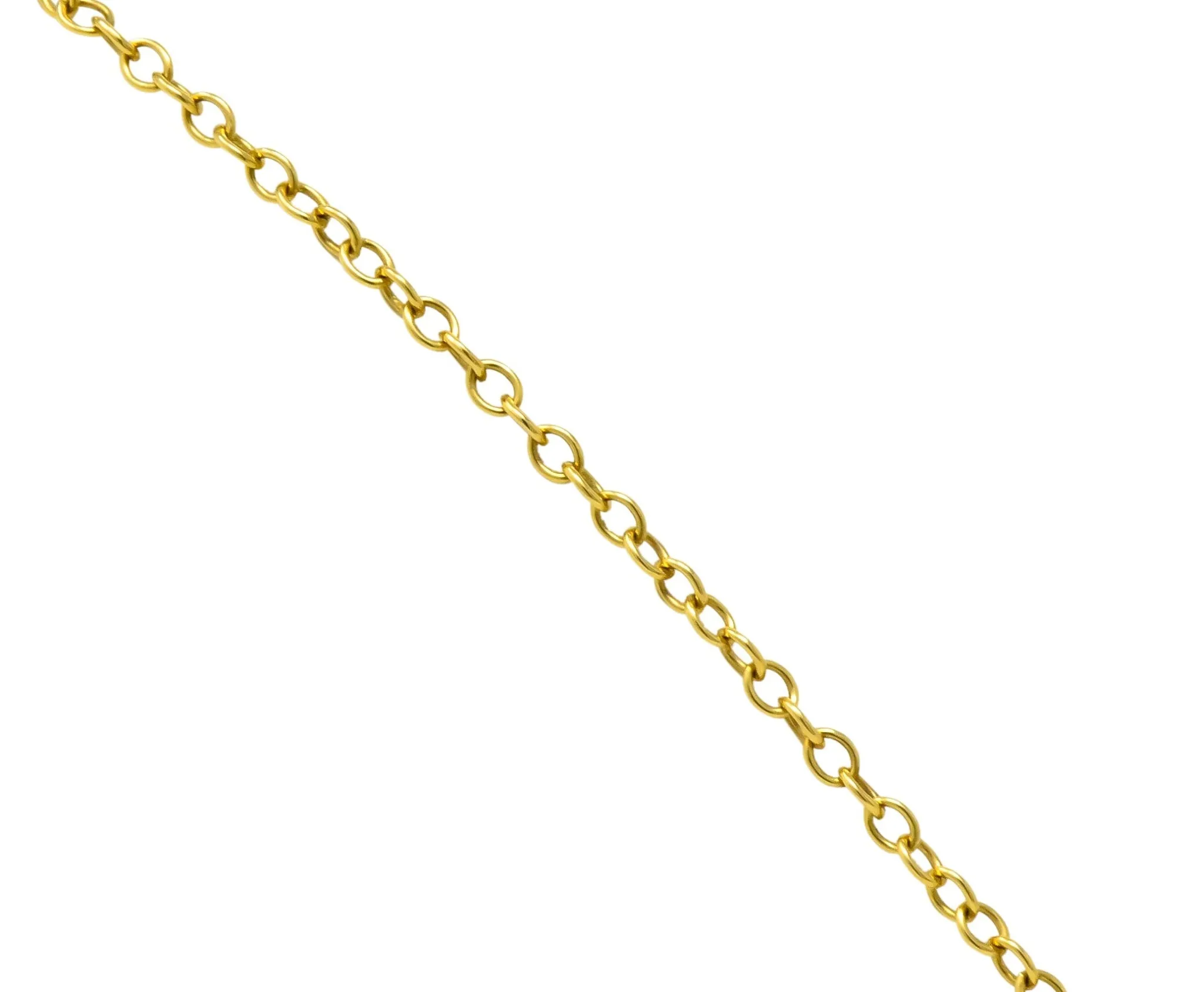 Tiffany & Co. Elsa Peretti Bean Design 18 Karat Gold Necklace
