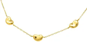 Tiffany & Co. Elsa Peretti Bean Design 18 Karat Gold Necklace