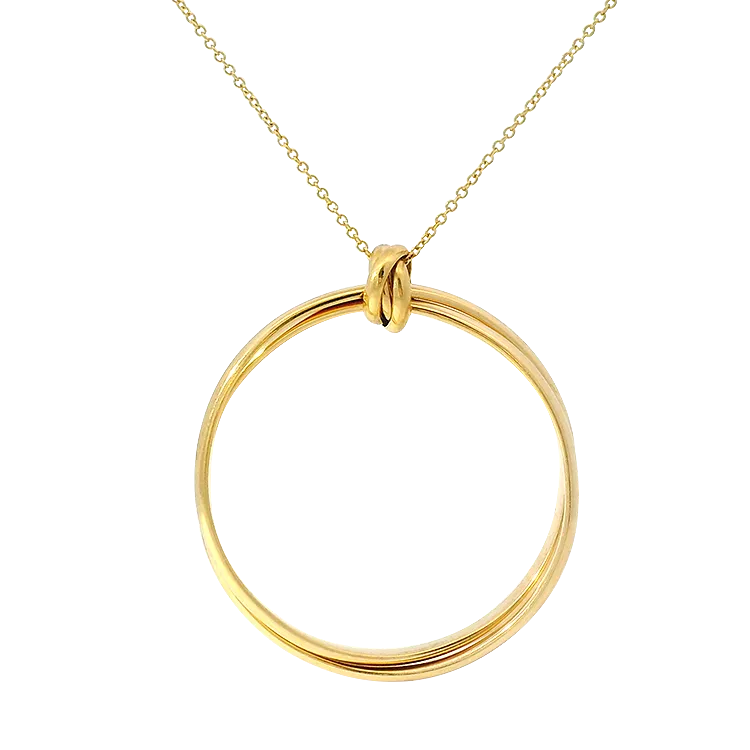 Tiffany & Co. Estate 18k Rose Gold Paloma's Melody Circle Pendant