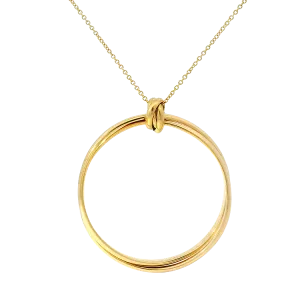 Tiffany & Co. Estate 18k Rose Gold Paloma's Melody Circle Pendant