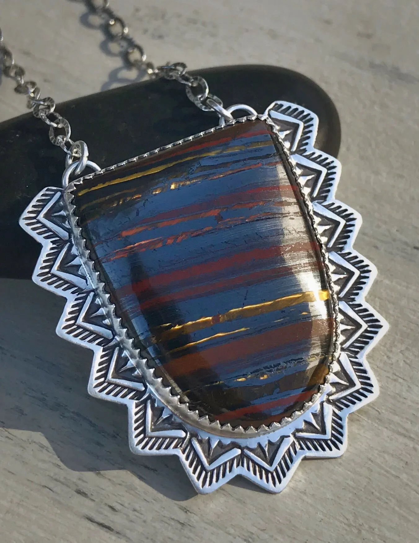 Tiger Iron Necklace