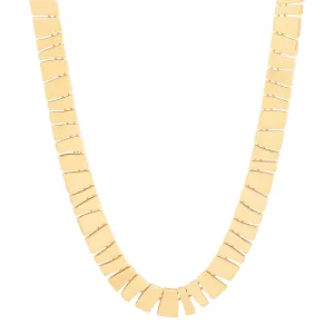 Topper Italia Gold Solid Geometric Necklace