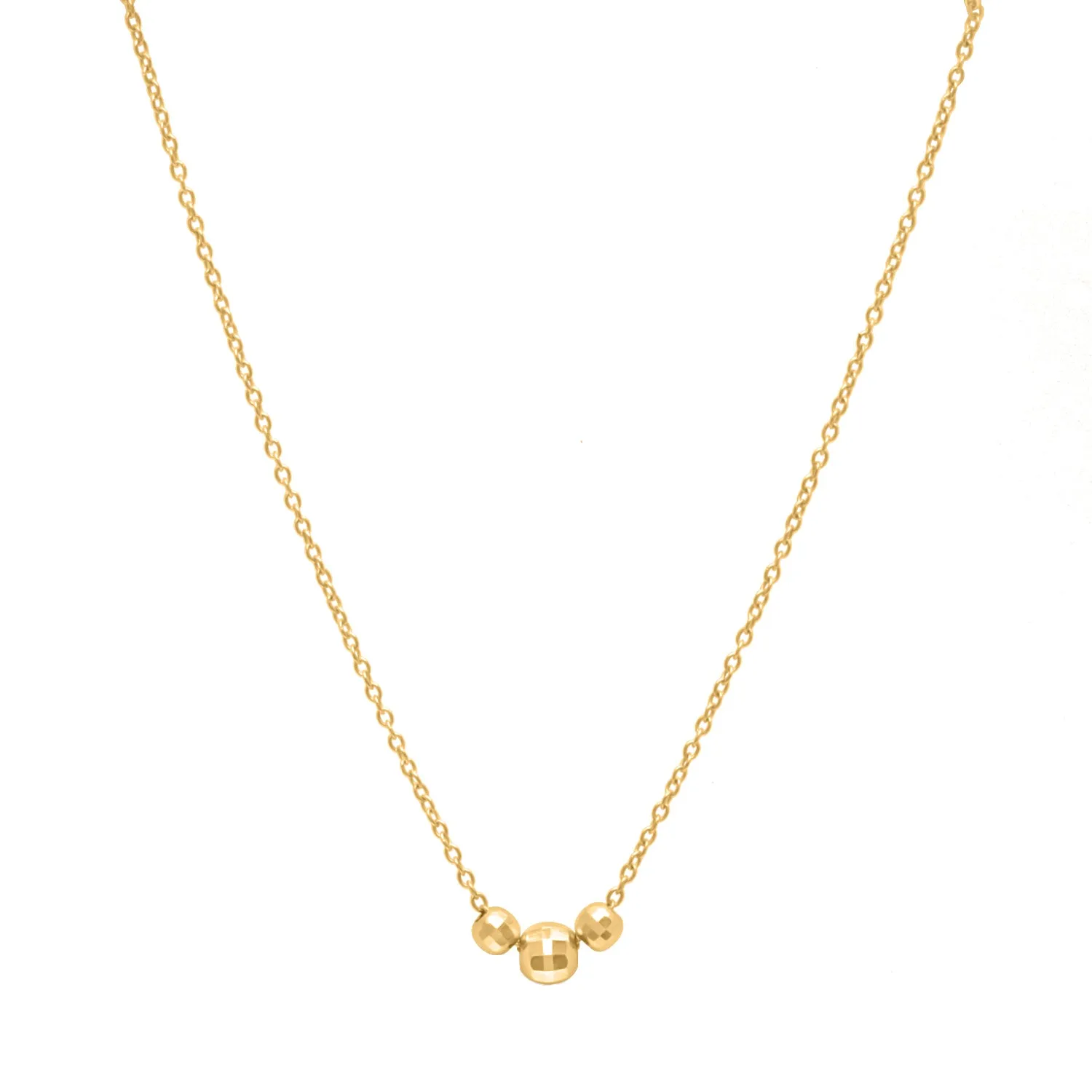 Trio Sparkle Bead Necklace