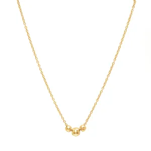 Trio Sparkle Bead Necklace