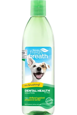 TropiClean Fresh Breath Oral Care Solution Water Additive (16oz/473ml)