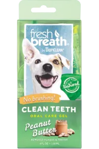 Tropiclean Fresh Breath Oral Gel Peanut Butter 118ml Dog