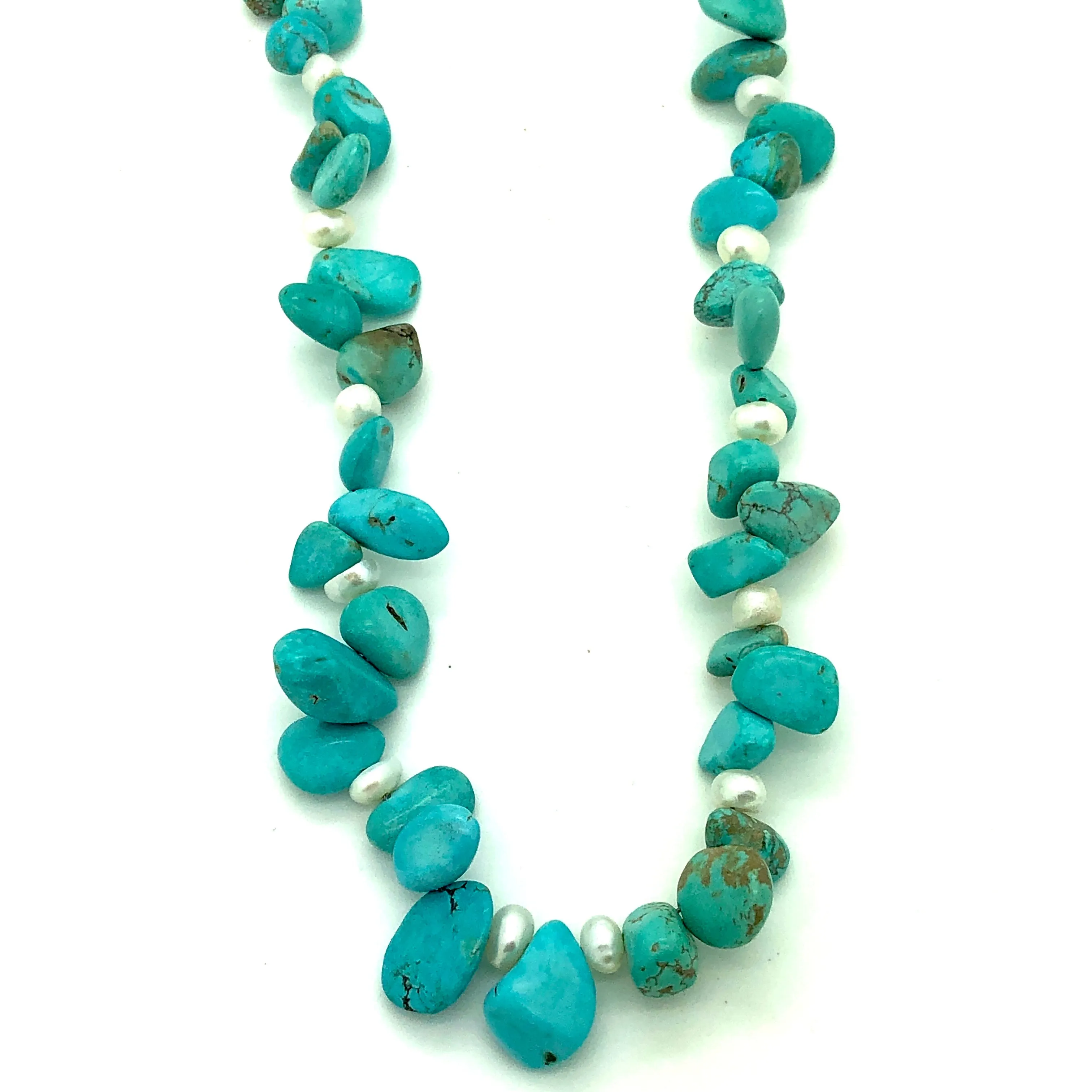 Turquoise & Pearl Necklace