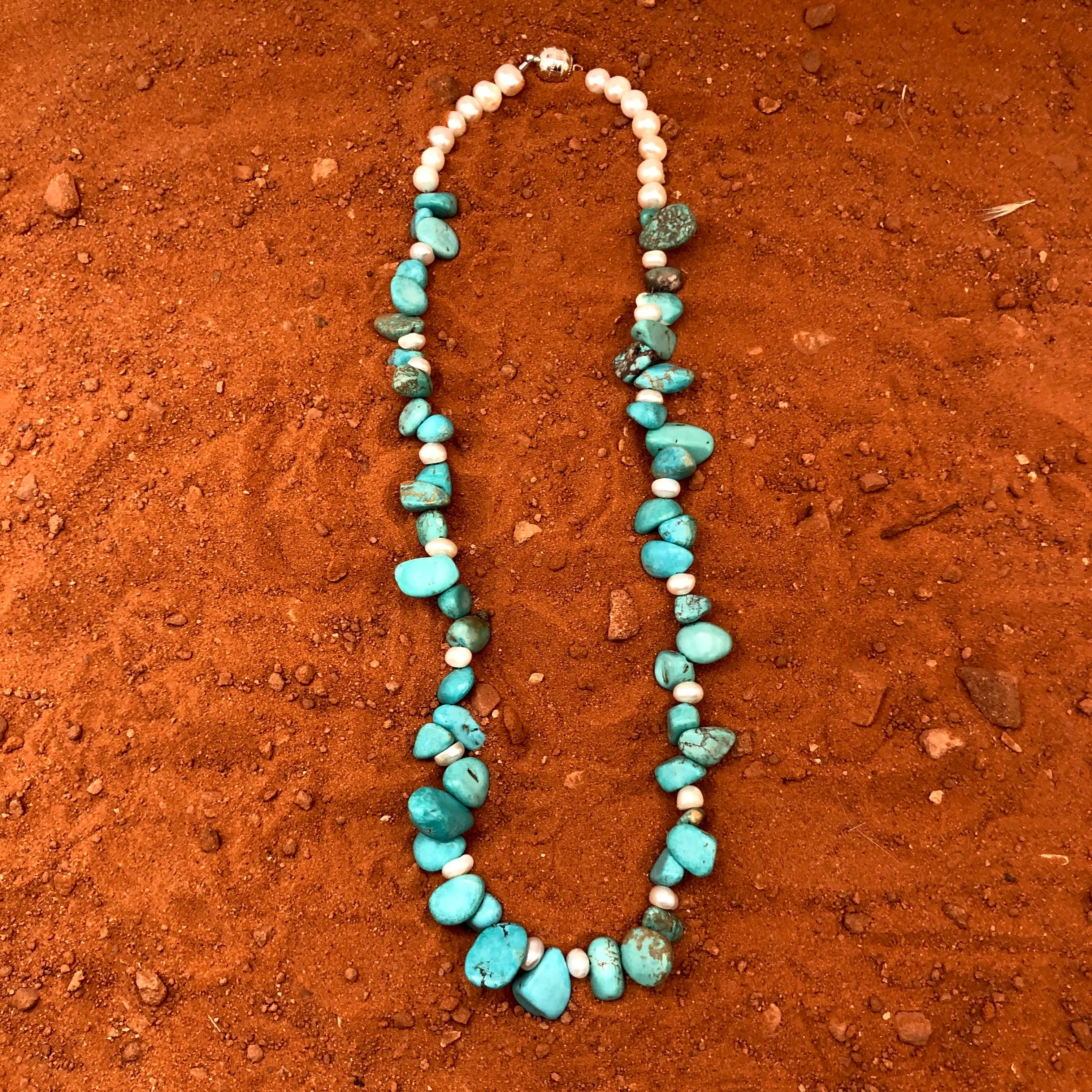 Turquoise & Pearl Necklace