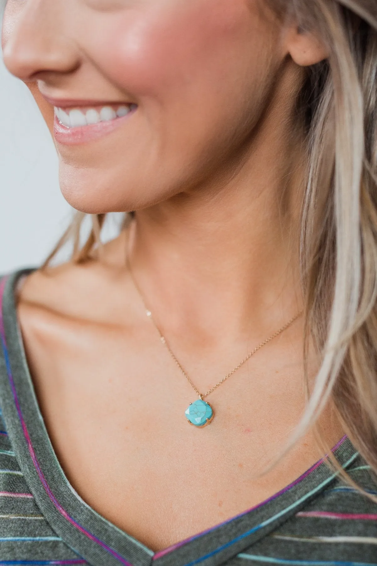 Turquoise Gem Necklace