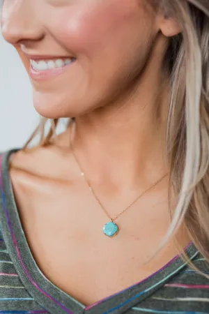 Turquoise Gem Necklace