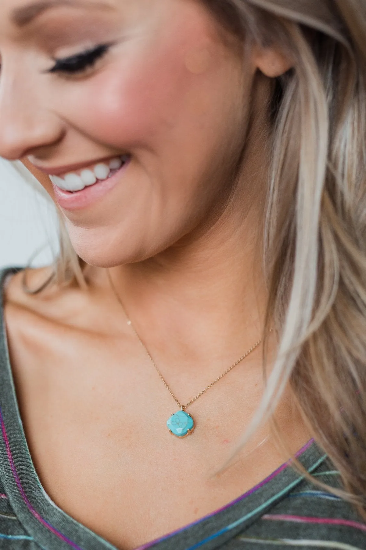 Turquoise Gem Necklace