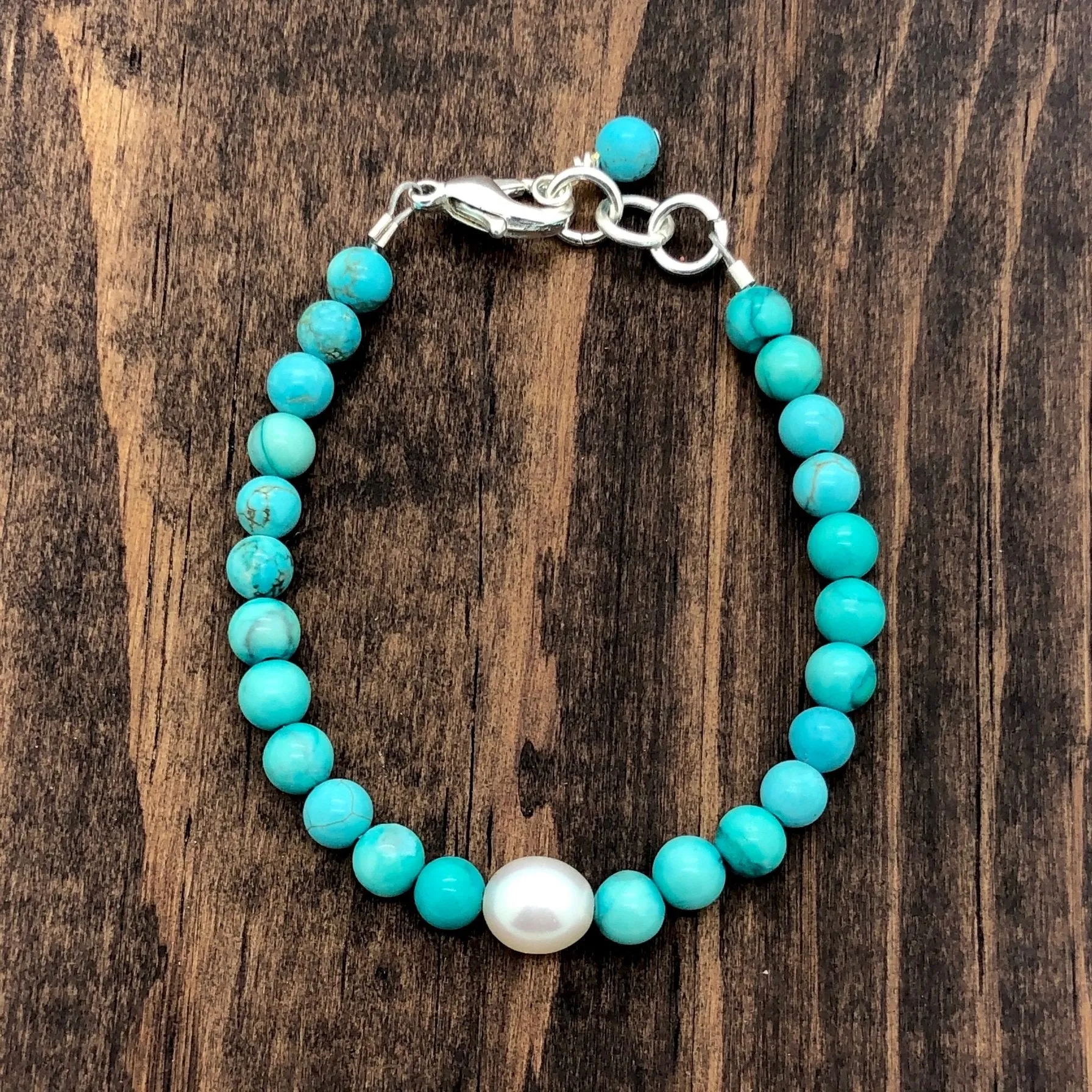 Turquoise Pearl Bracelet