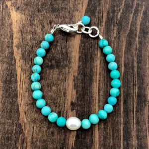 Turquoise Pearl Bracelet