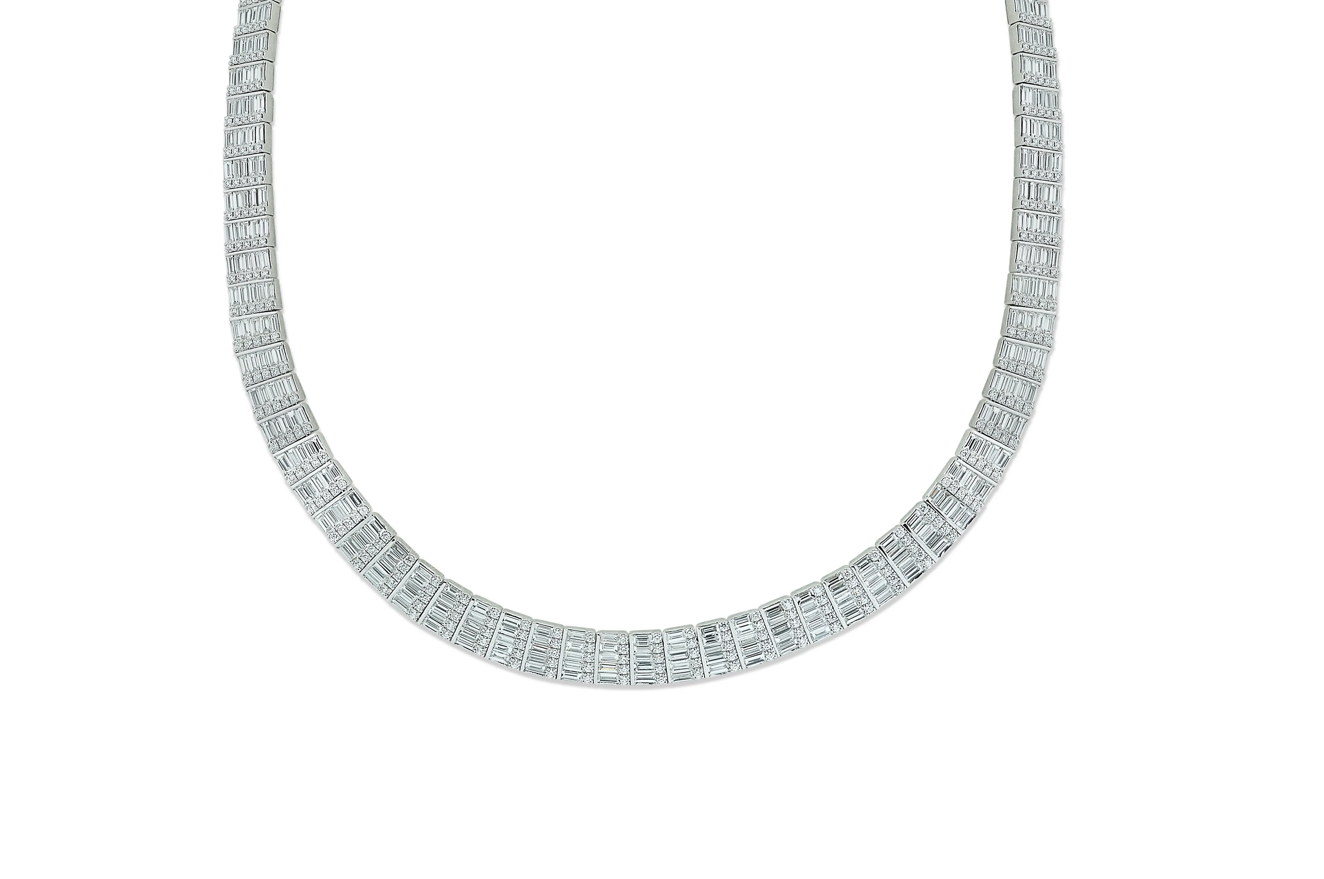 Twist Kaleidoscope Cigar Full Diamond Necklace