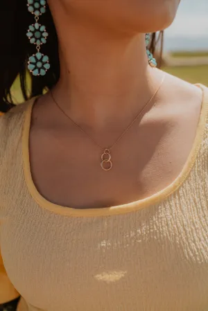 Two Ring Necklace | Gold - FINAL SALE