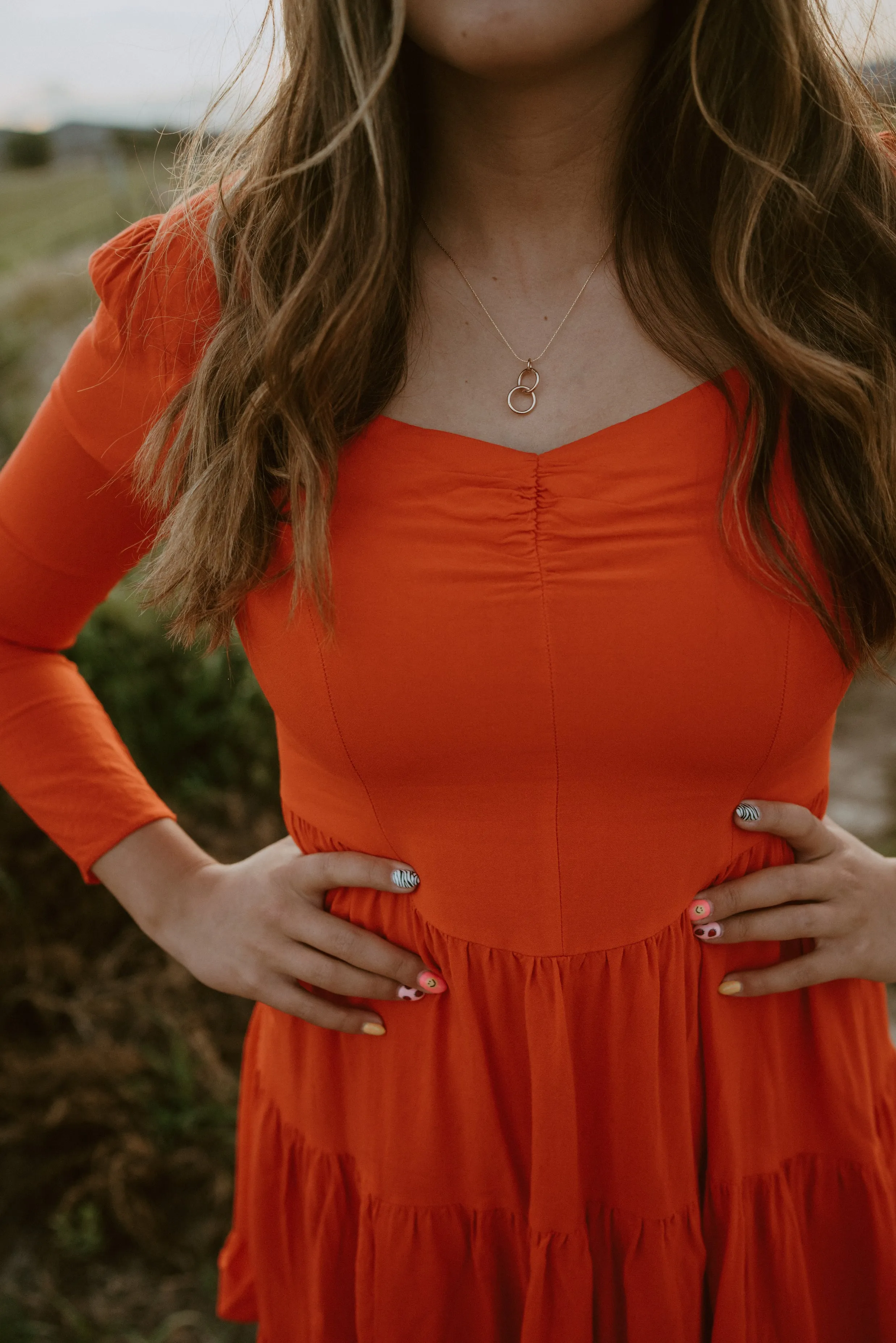 Two Ring Necklace | Gold - FINAL SALE