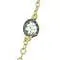 Two Tone Faceted CZs Necklace with Gold and Black - 36"