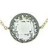 Two Tone Faceted CZs Necklace with Gold and Black - 36"