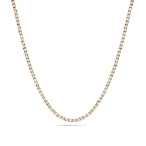 Vincent Diamond Tennis Necklace (5-Point)