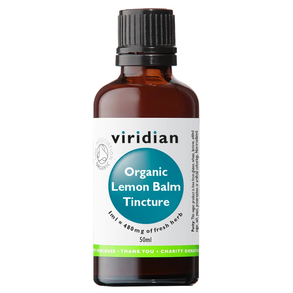 Viridian Organic Lemon Balm Tincture 50ml