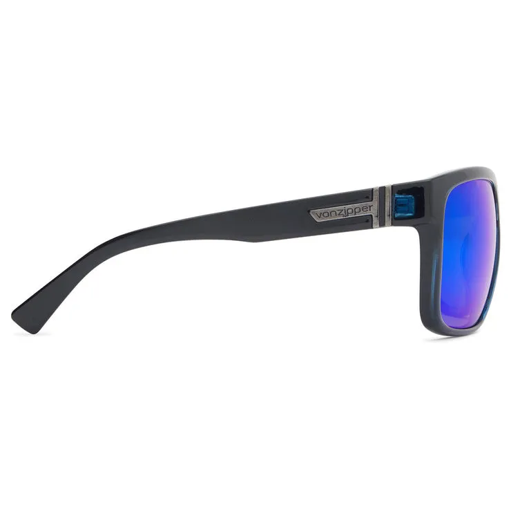 VonZipper Maxis Sunglasses - Navy Trans Gloss/Dark Blue Chrome