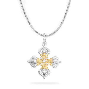 WIC | Cross Flower Crown Necklace
