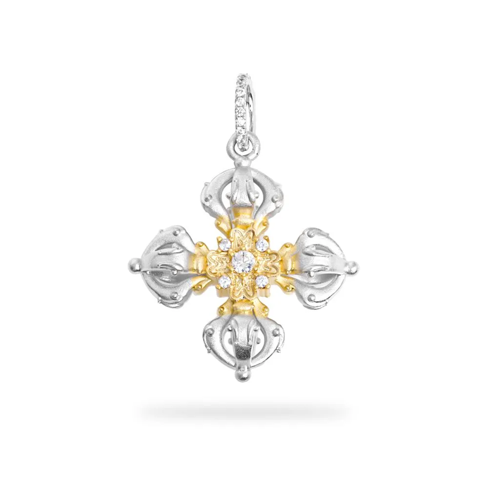 WIC | Cross Flower Crown Necklace