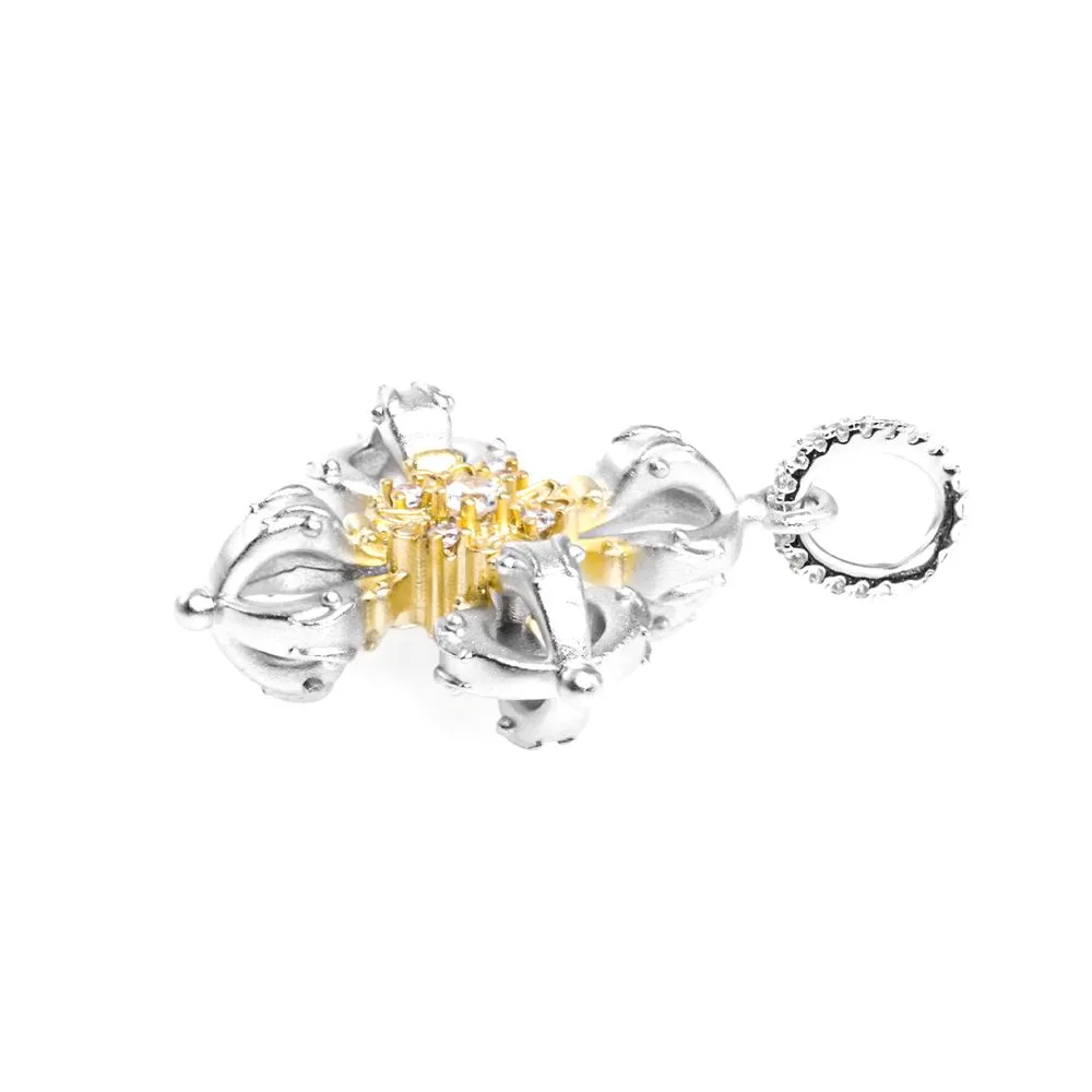 WIC | Cross Flower Crown Necklace