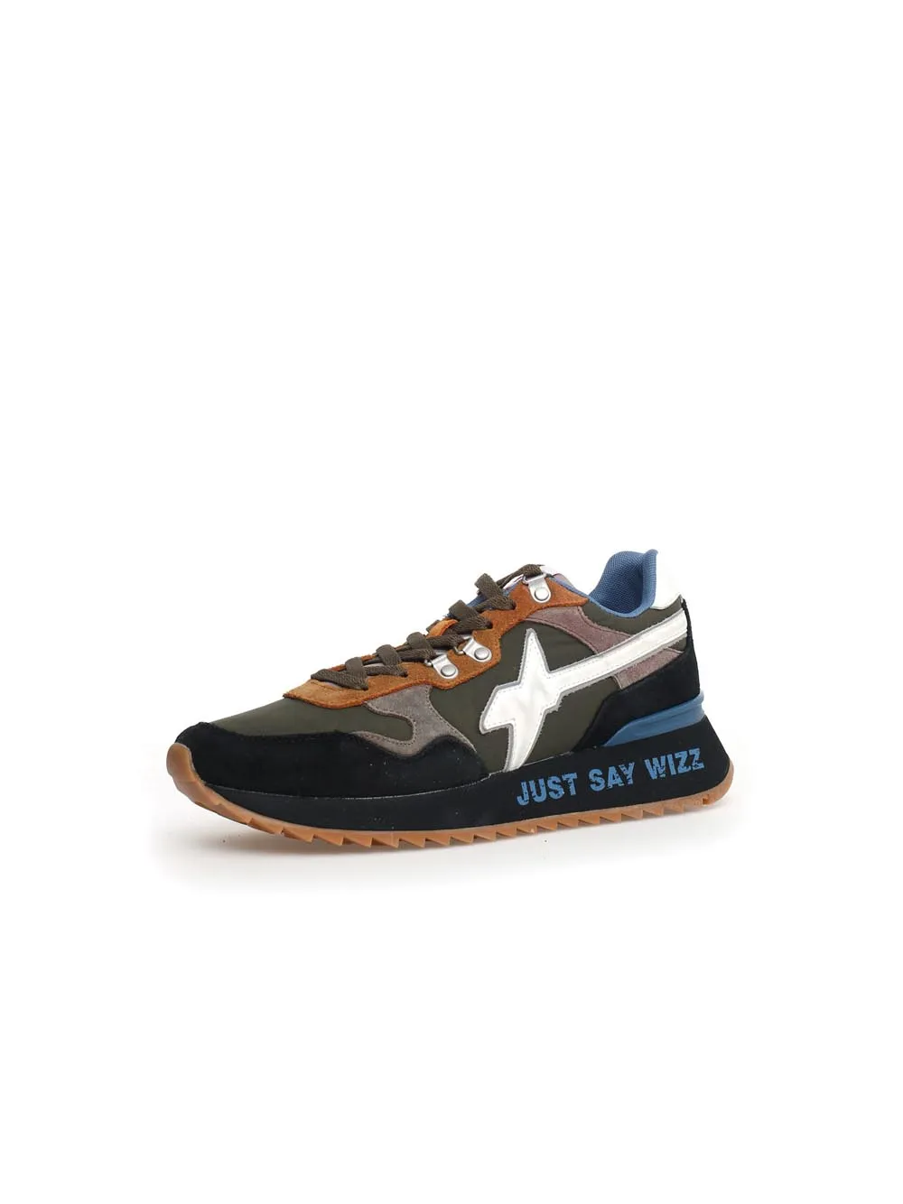 Yak-M. Suede/Nylon/W6YZ Sole Vint. - Black/Militare/White