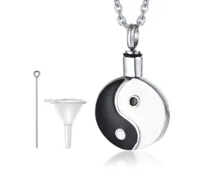 Ying Yang Cremation Necklace