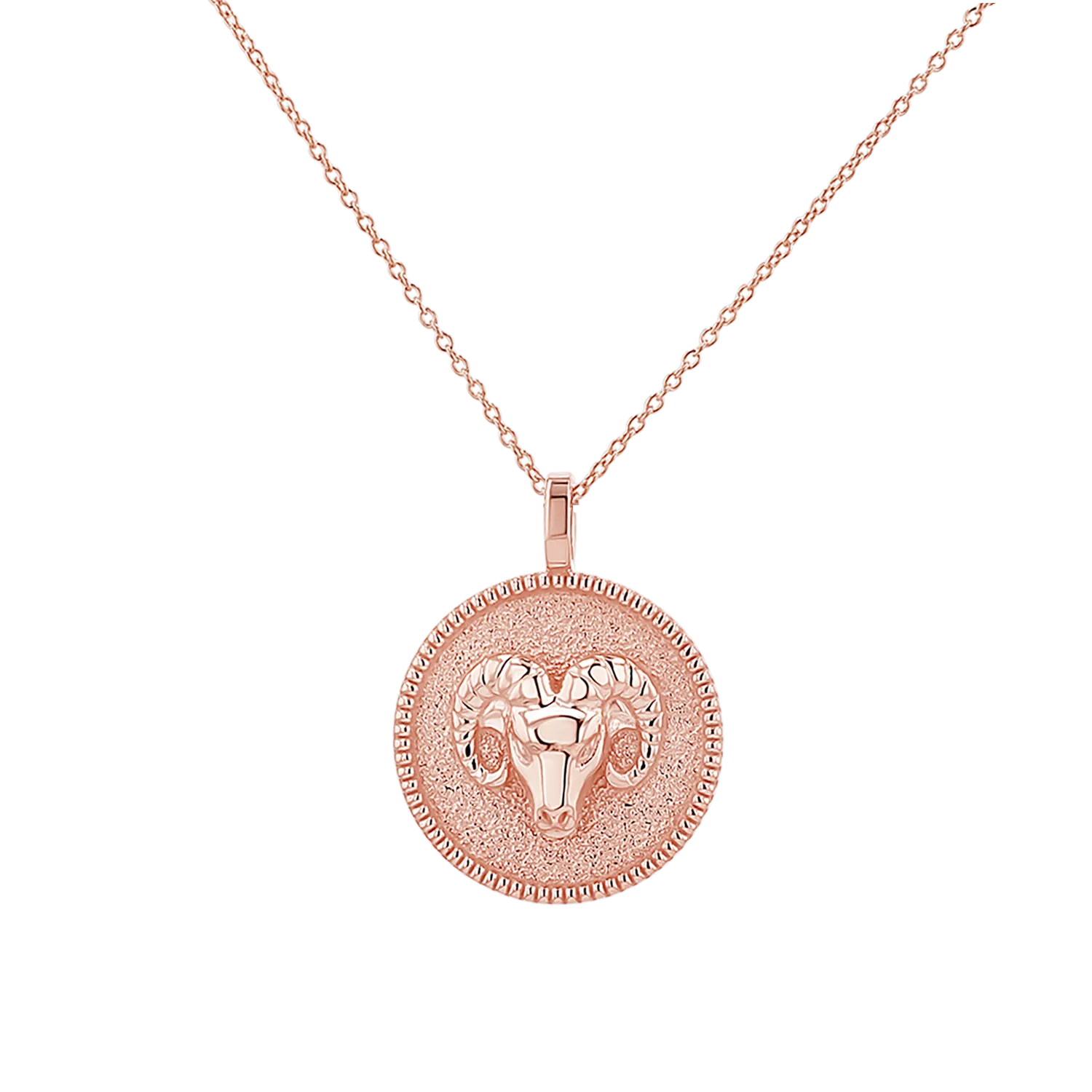 Zodiac Coin Medallion Necklace
