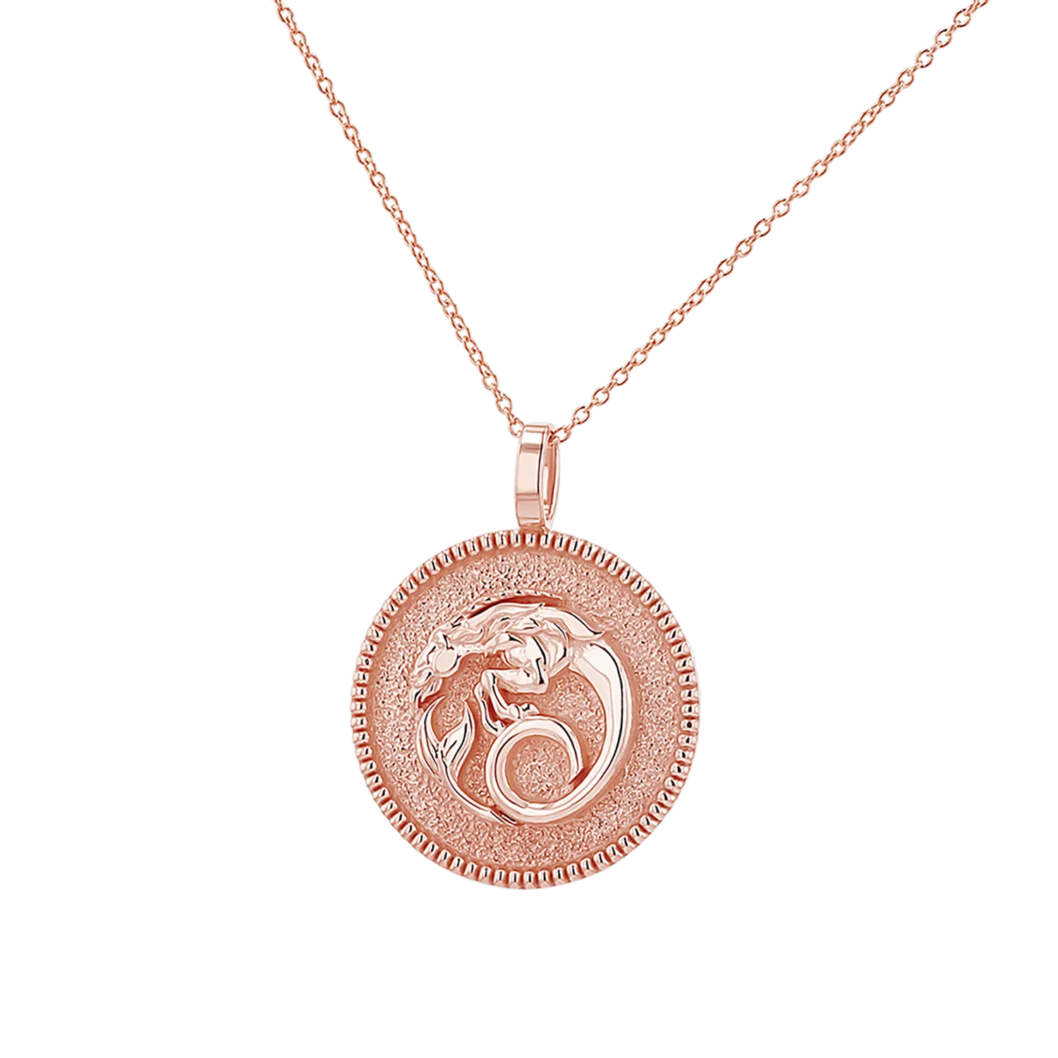 Zodiac Coin Medallion Necklace