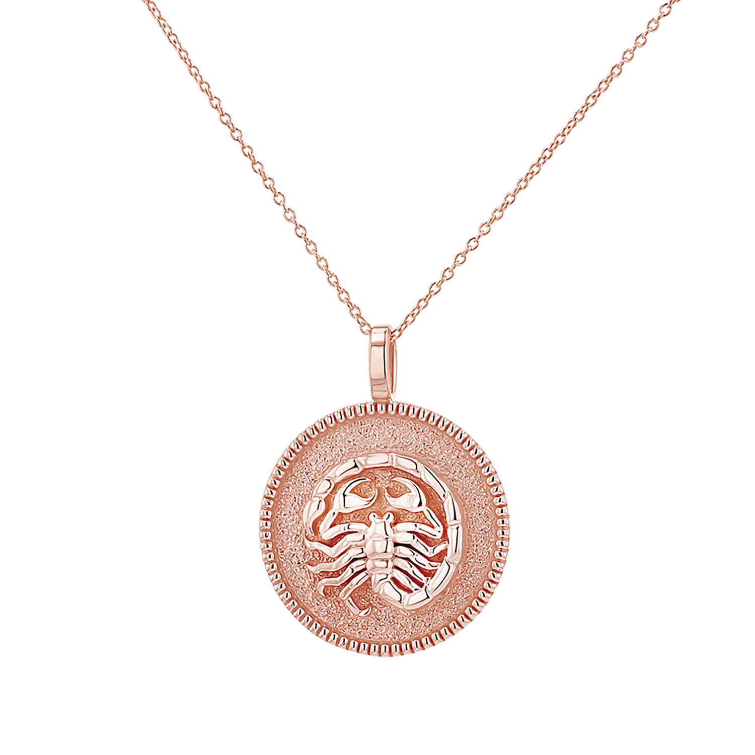 Zodiac Coin Medallion Necklace
