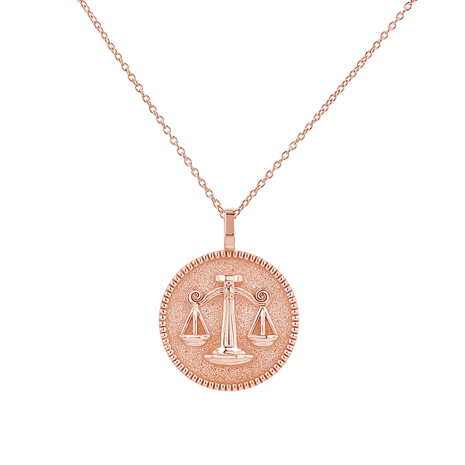 Zodiac Coin Medallion Necklace