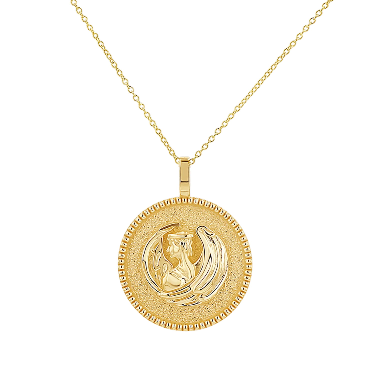 Zodiac Coin Medallion Necklace