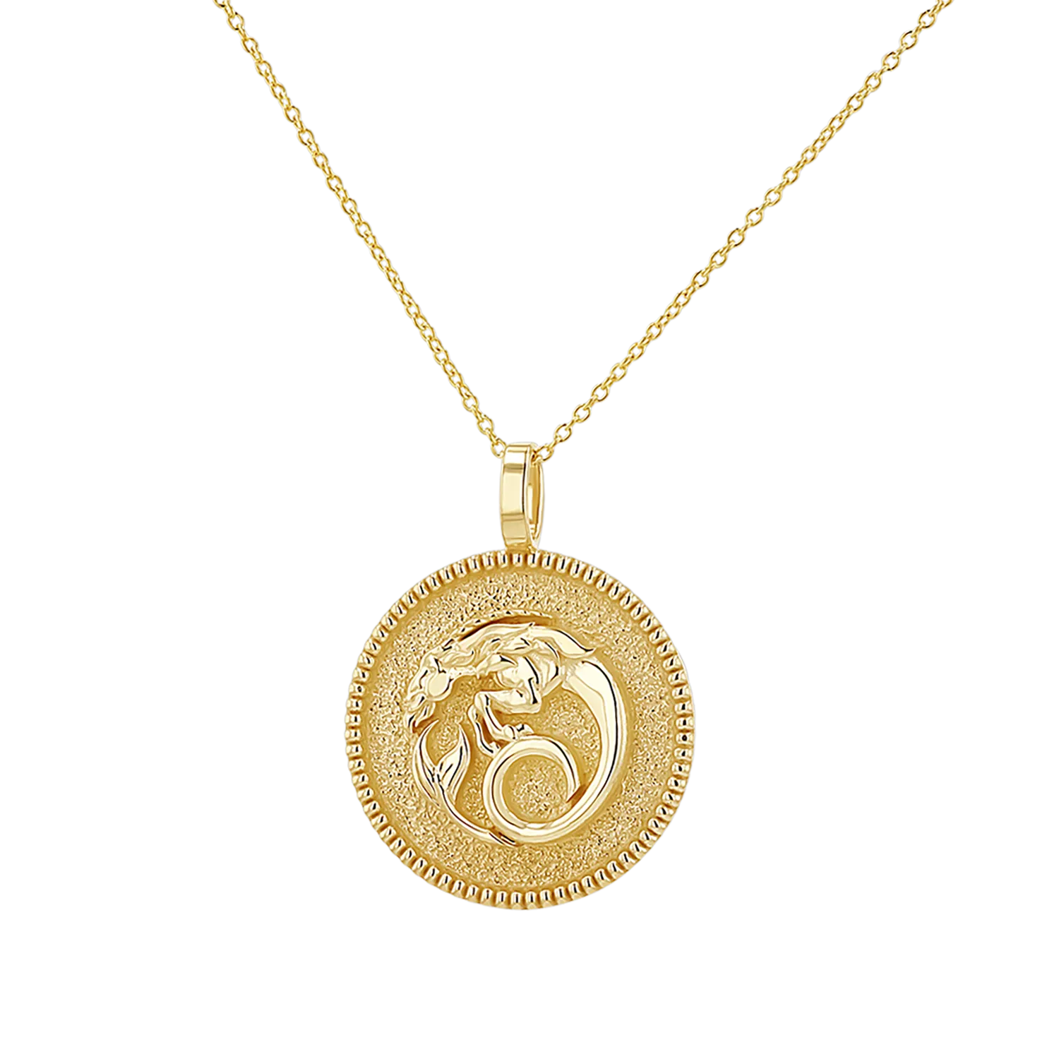 Zodiac Coin Medallion Necklace